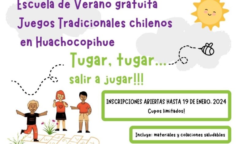 Escuela de Verano gratuita para niños y niñas: Tugar, tugar… ¡Salir a jugar!